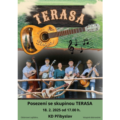 Terasa/posezení s country kapelou