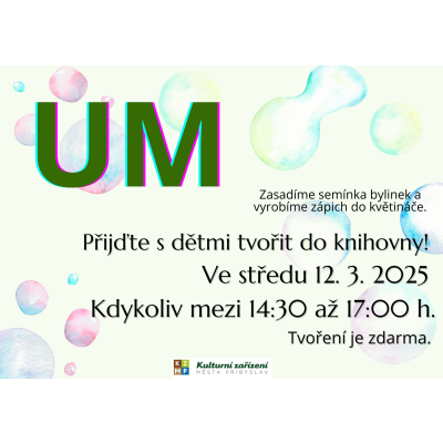 UM/tvoříme v knihovně/zasadíme semínka byllinek