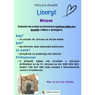 Dílny pro dospělé/linoryt