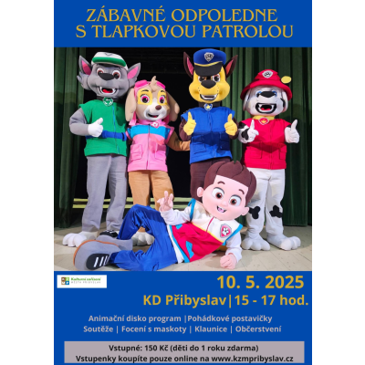 Zábavné odpoledne s Tlapkovou patrolou